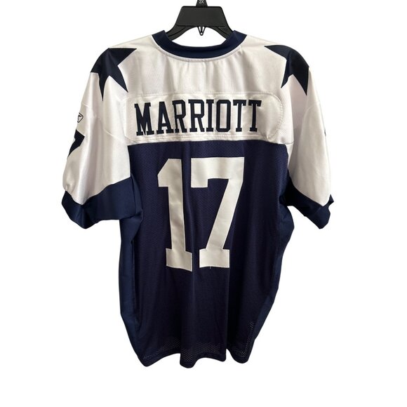 Reebok NFL Gridiron Classic Dallas Cowboys Jersey Size 52 Blue & White Mesh - Picture 4 of 7